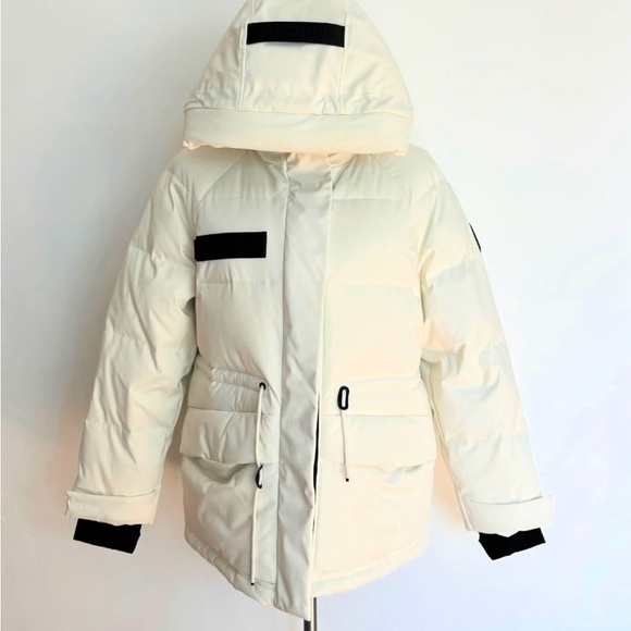 Rudsak Parka winter jacket color white, size Medium - Picture 6 of 12